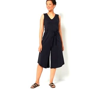 AnyBody Cozy Knit Luxe V-Neck Gaucho Jumpsuit